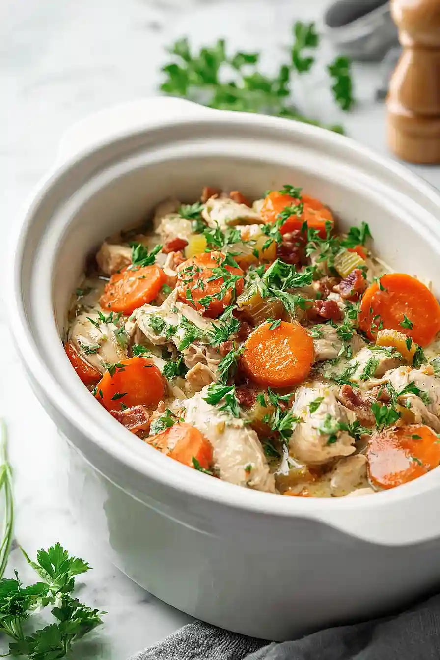 slow cooker chicken casserole
