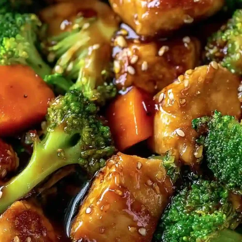 honey garlic chicken stir fry
