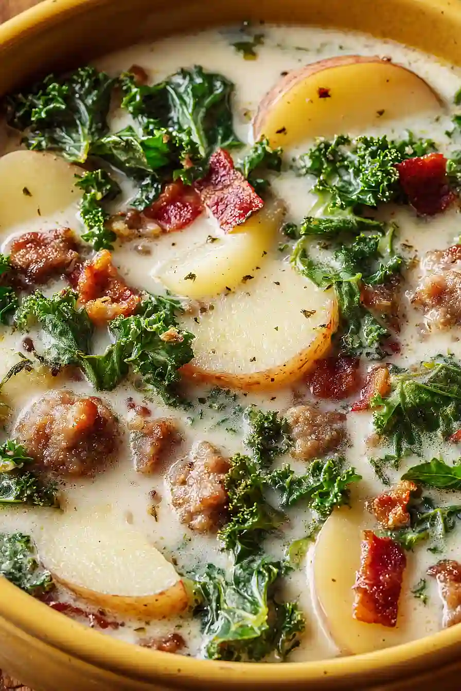 dairy free potato kale sausage soup
