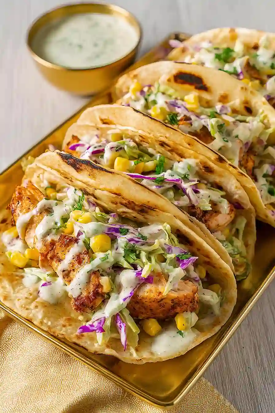 air fryer chicken tacos
