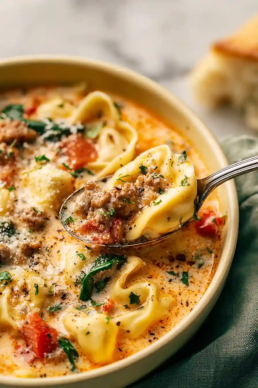 Italian Sausage Tortellini Soup