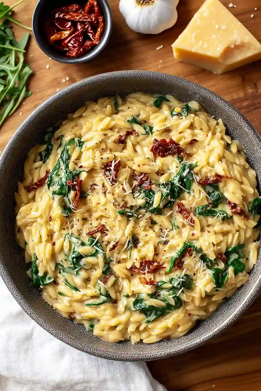 Creamy Tuscan Orzo