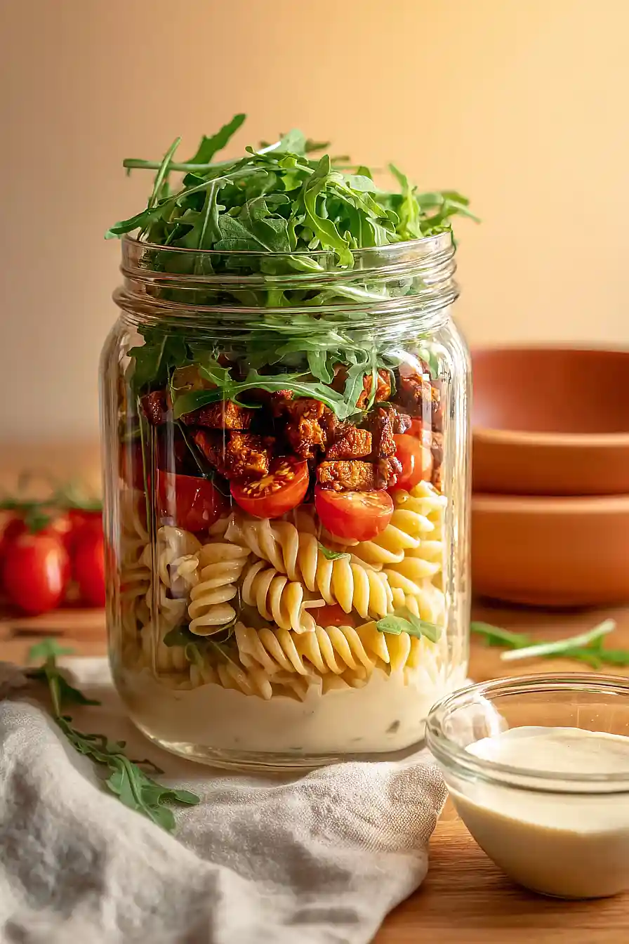 BLT Pasta Salad Jars