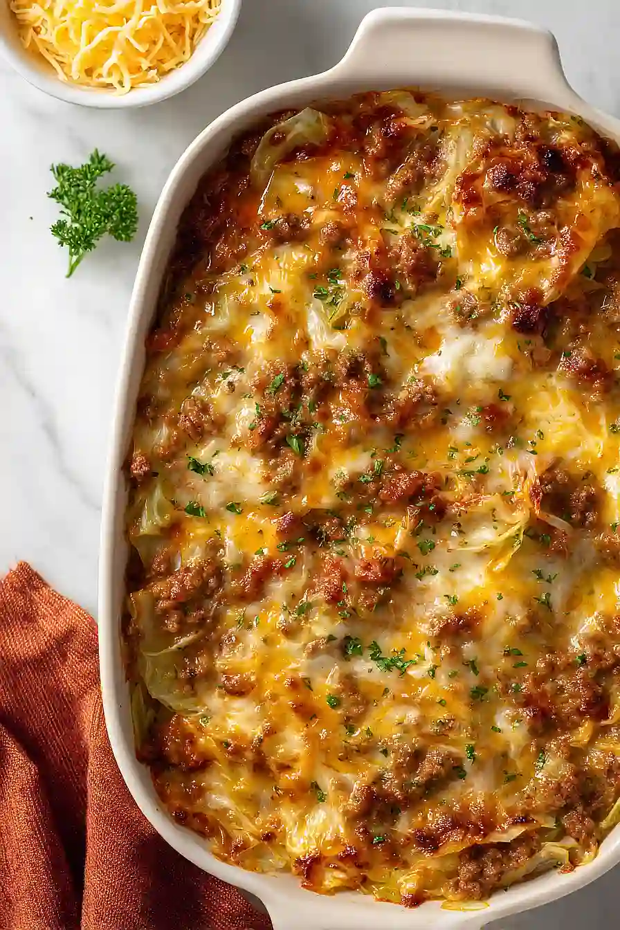 Low Carb Cabbage Roll Casserole