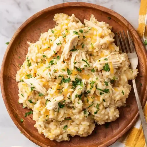 Crockpot Chicken and Rice Casserole