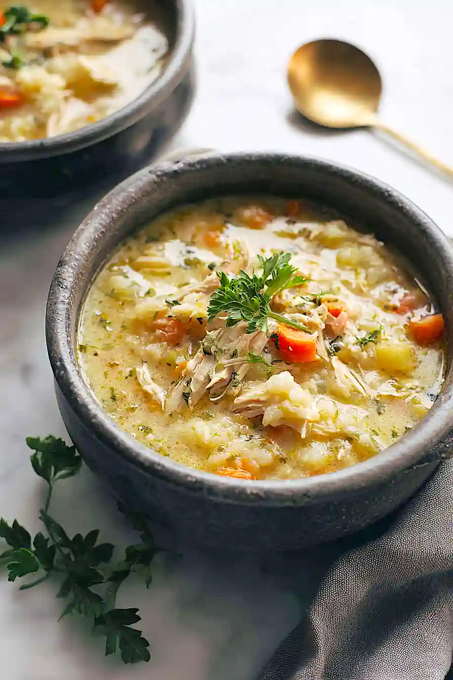 Cauliflower Chicken Soup