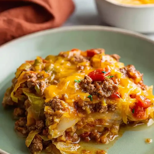 Low Carb Cabbage Roll Casserole