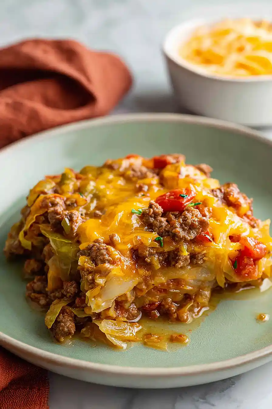 Low Carb Cabbage Roll Casserole