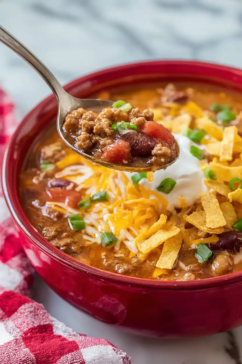 Crockpot Ground Beef Taco Soup