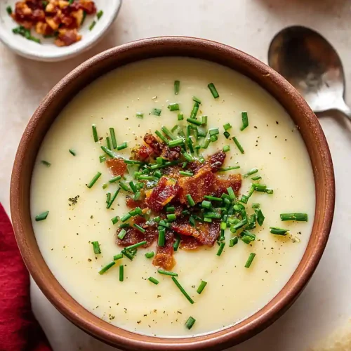 Creamy Cauliflower Cheddar Soup with Bacon