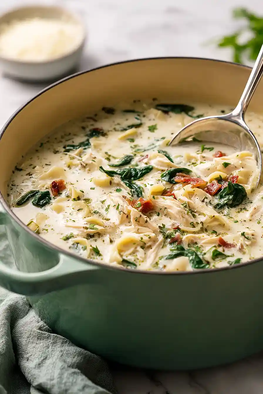 white lasagna soup