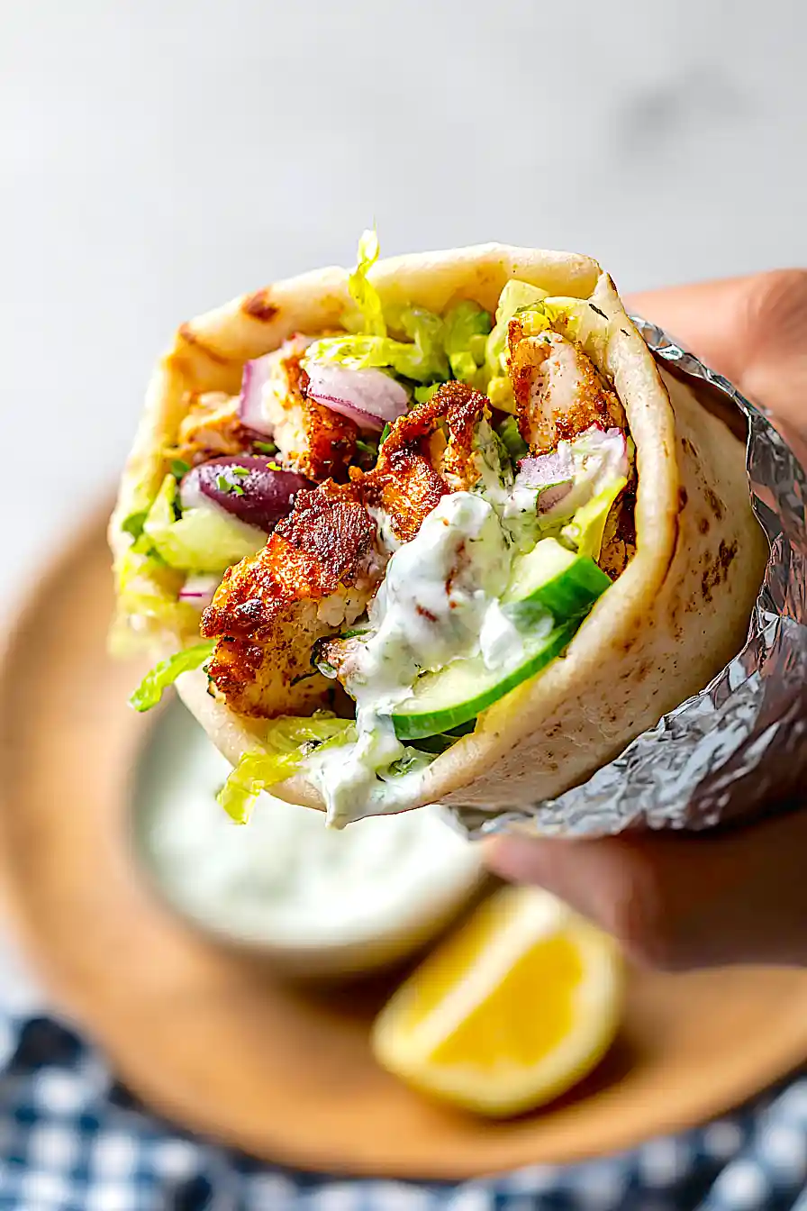 Mediterranean Chicken Wraps