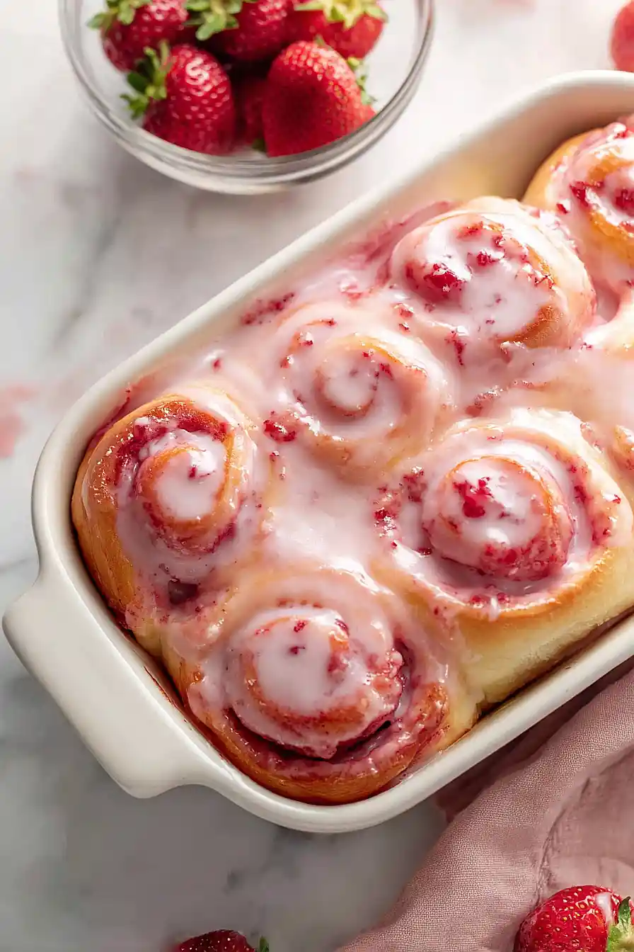 Strawberry Cinnamon Rolls