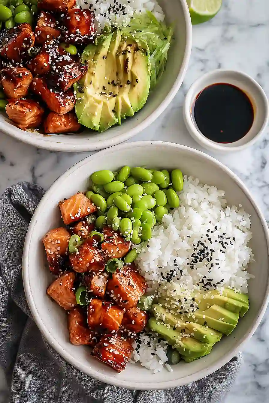 Teriyaki Salmon Sushi Bowl