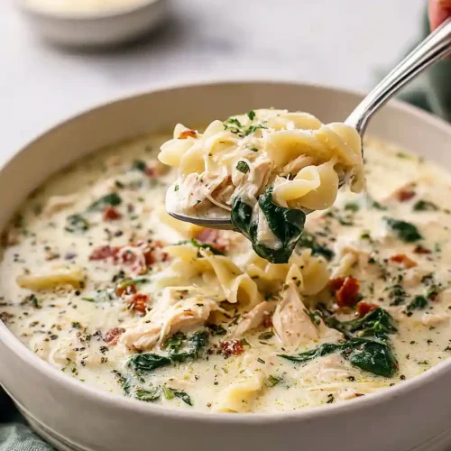 white lasagna soup