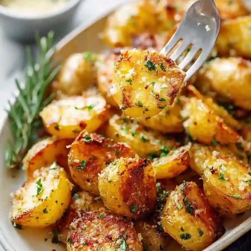 Garlic Butter Parmesan Roasted Potatoes