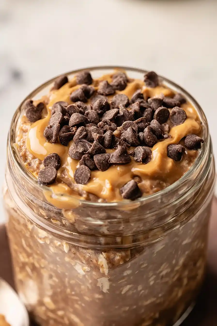 Chocolate Peanut Butter Overnight Oats