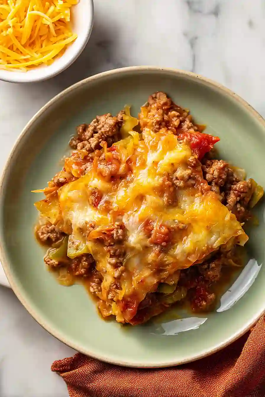 Low Carb Cabbage Roll Casserole