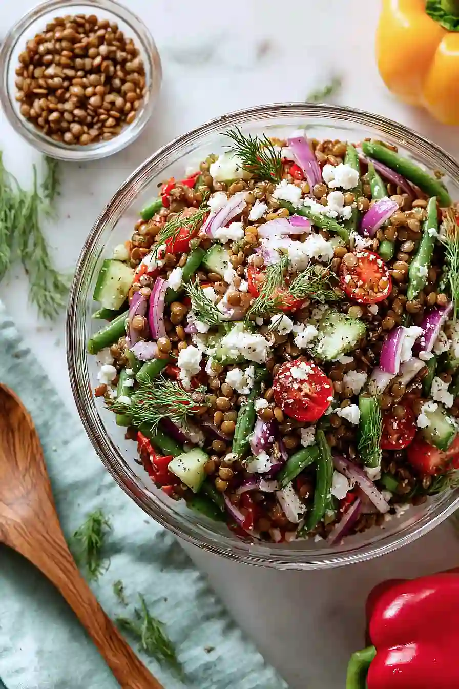 mediterranean lentil salad