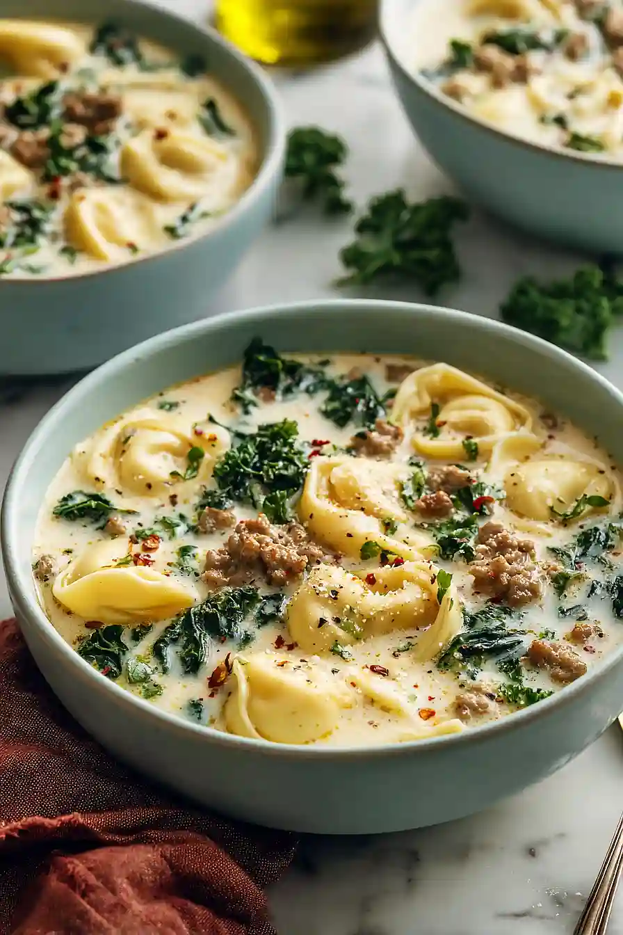 sausage tortellini soup with kale