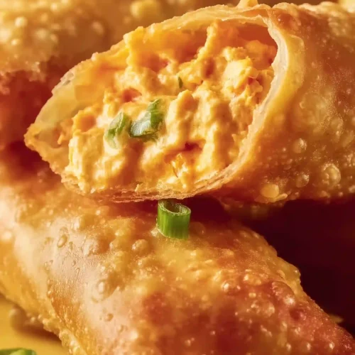 buffalo chicken dip egg rolls