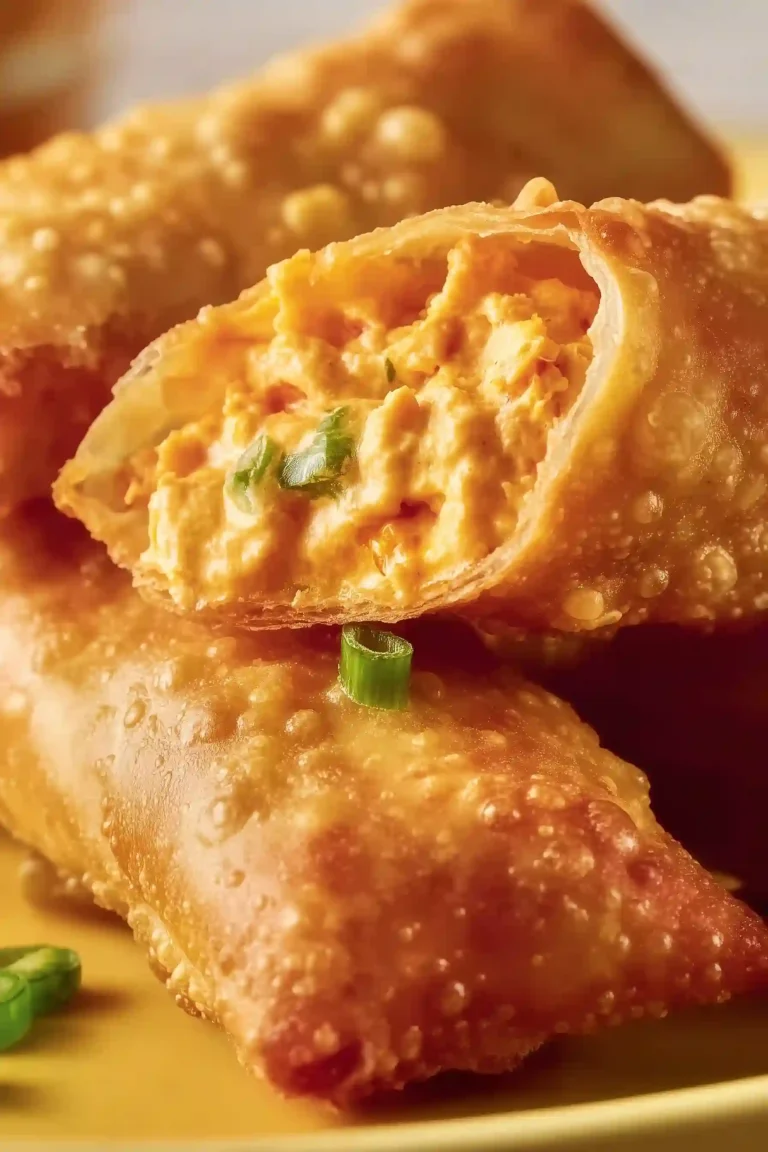 buffalo chicken dip egg rolls
