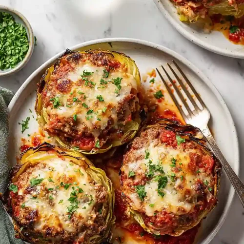 Oven-baked Cabbage Burgers