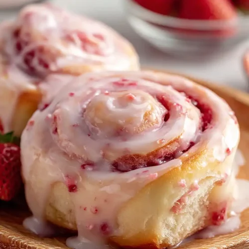 Strawberry Cinnamon Rolls
