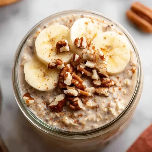 Cinnamon Banana Bread Overnight Oats