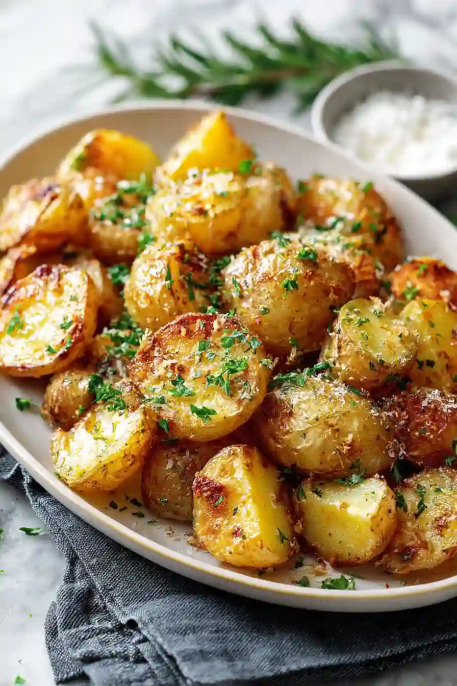 Garlic Butter Parmesan Roasted Potatoes