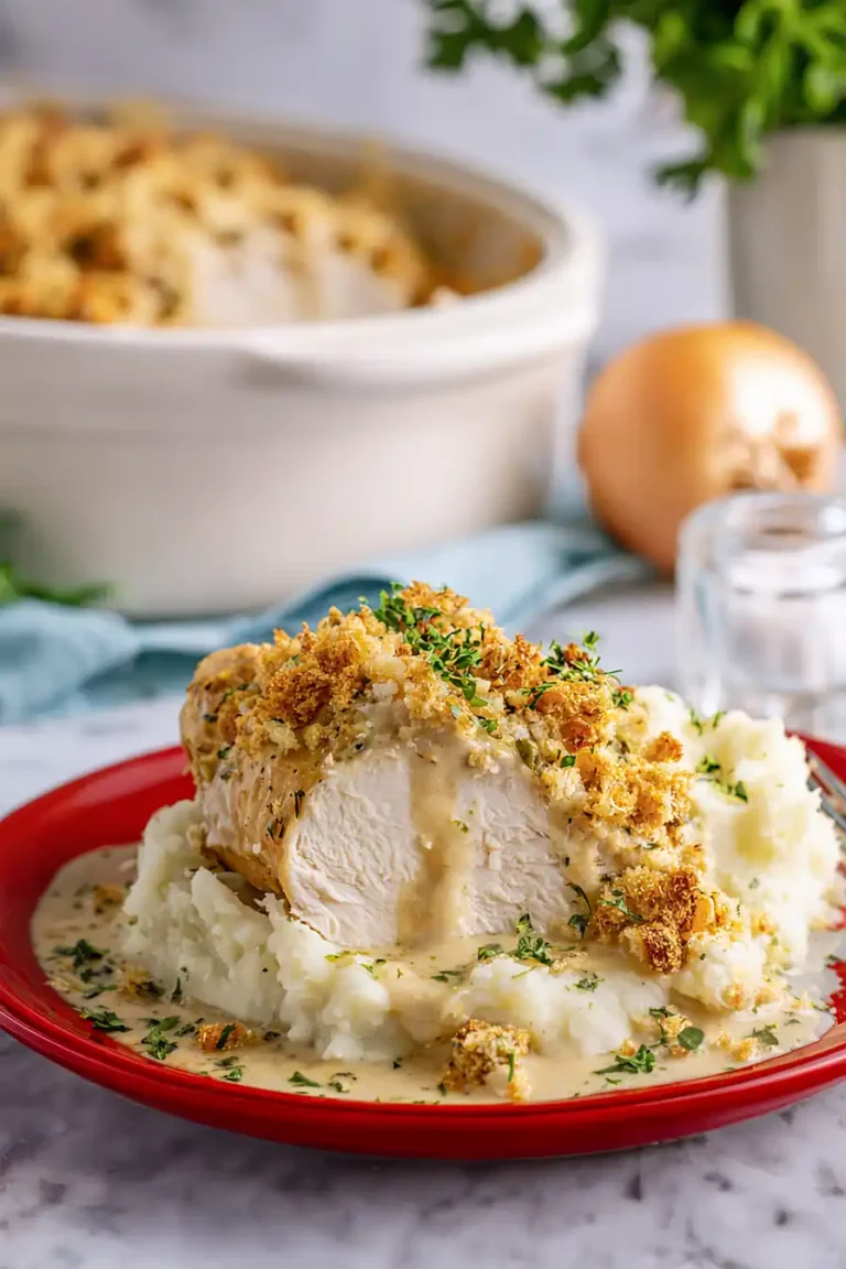 Slow Cooker Chicken & Stuffing