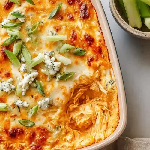 buffalo 'chicken' dip with jackfruit