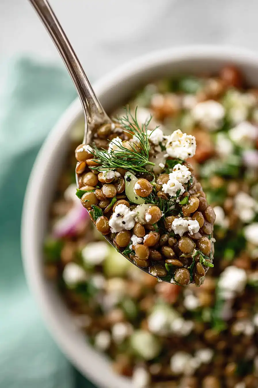mediterranean lentil salad