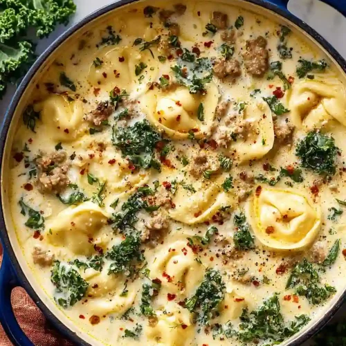 sausage tortellini soup with kale