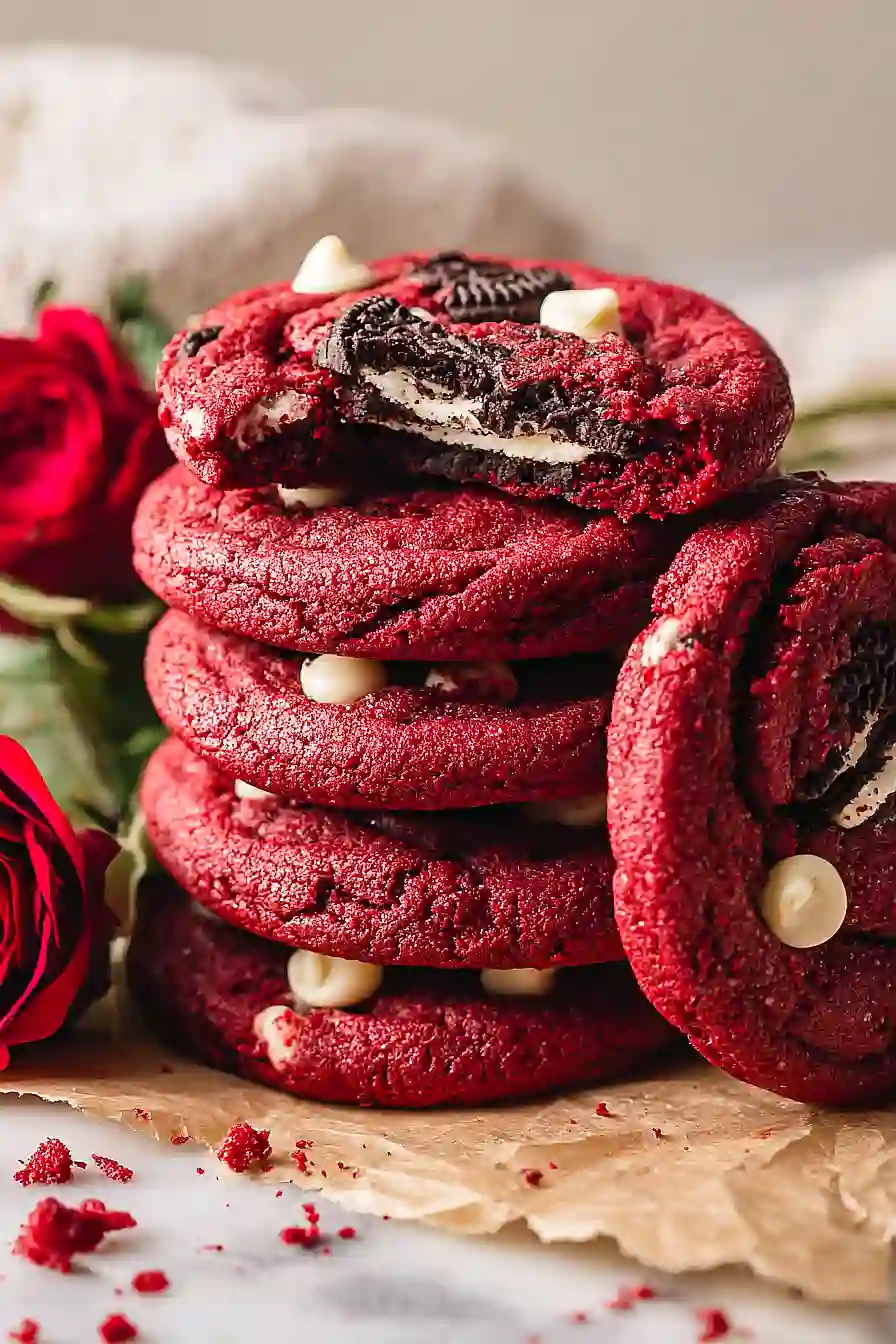 red velvet oreo cookies