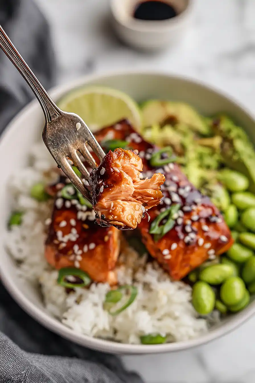 Teriyaki Salmon Sushi Bowl