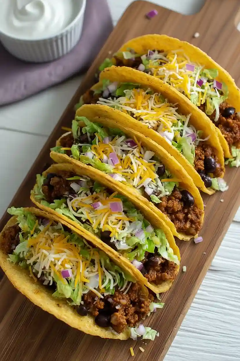 air fryer ground turkey tacos