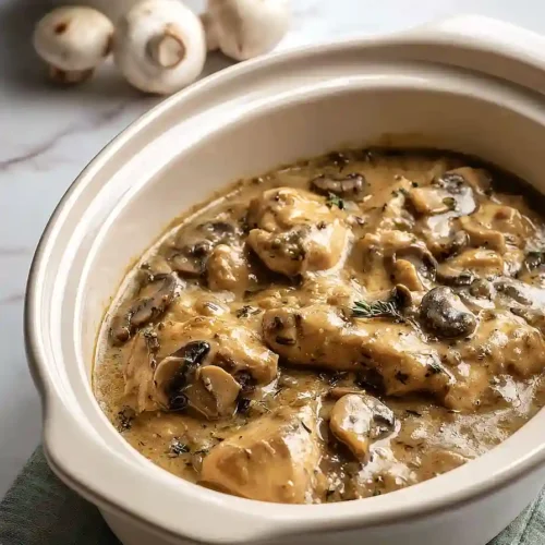 Crockpot Chicken Stroganoff