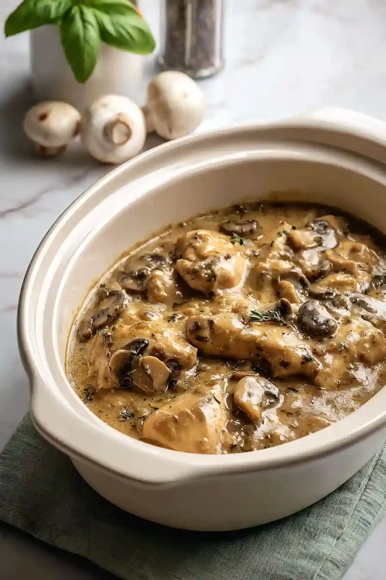 Crockpot Chicken Stroganoff