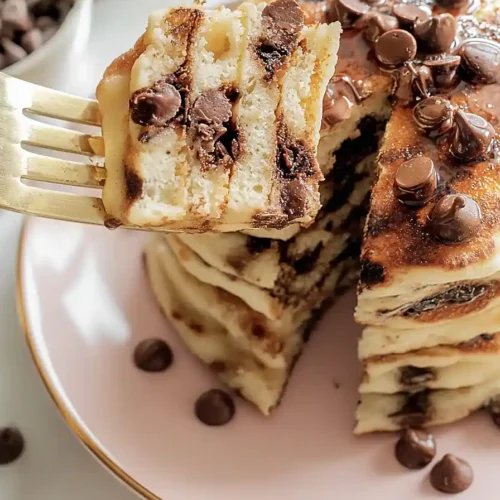 Chocolate Chip Cottage Cheese Pancakes