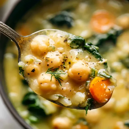 Greek Lemon Chickpea Soup