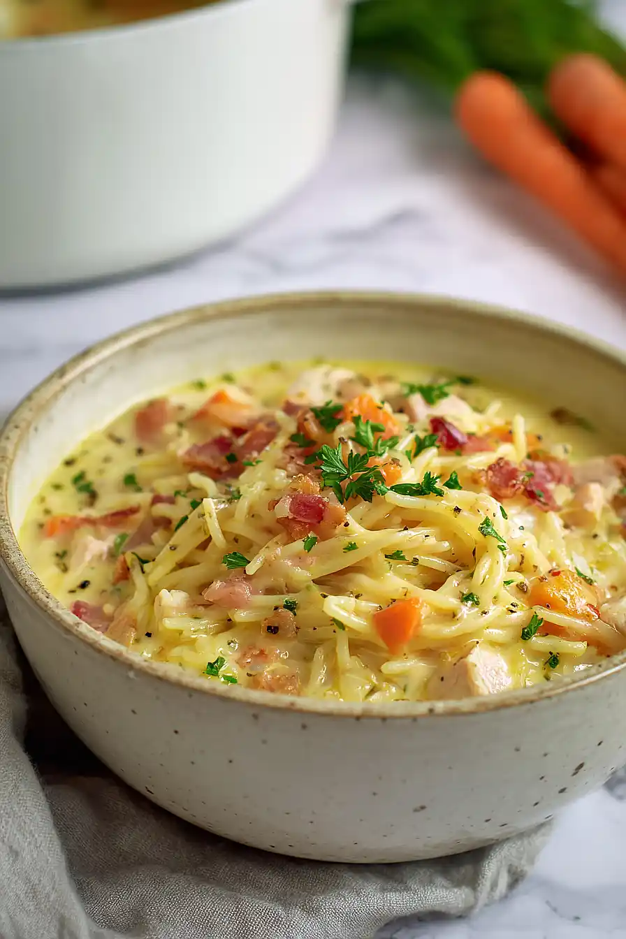 crack chicken noodle soup