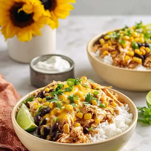 Chicken Taco Rice Bowls