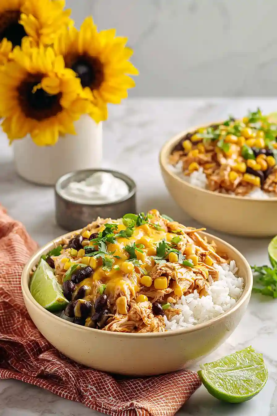 Chicken Taco Rice Bowls