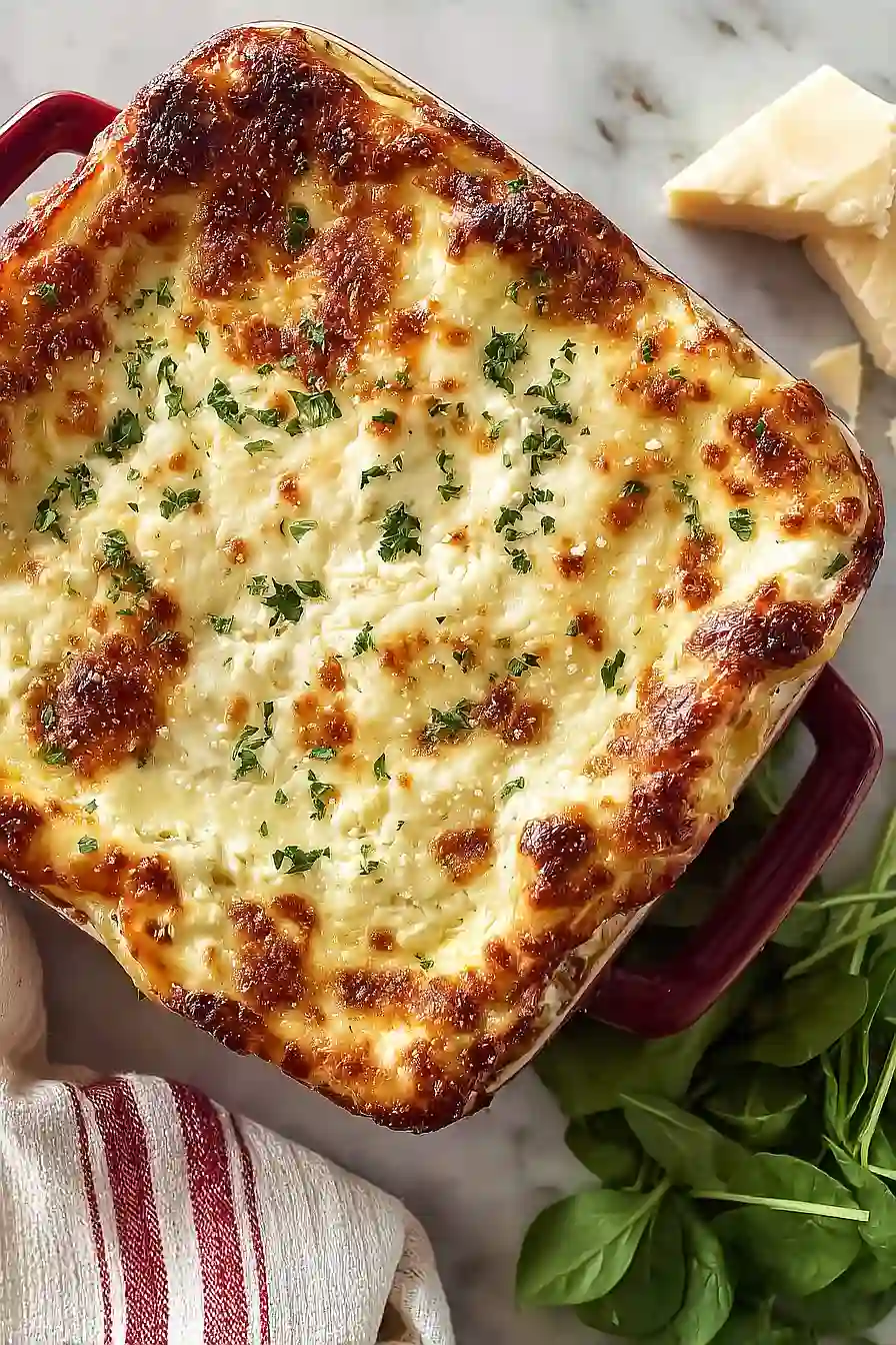 ground turkey lasagna with white sauce