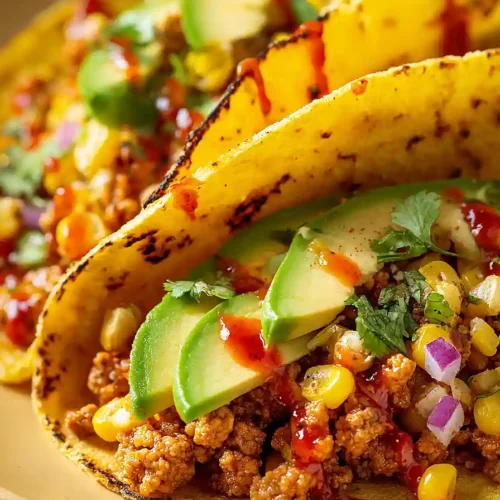 ground turkey tacos with corn tortillas
