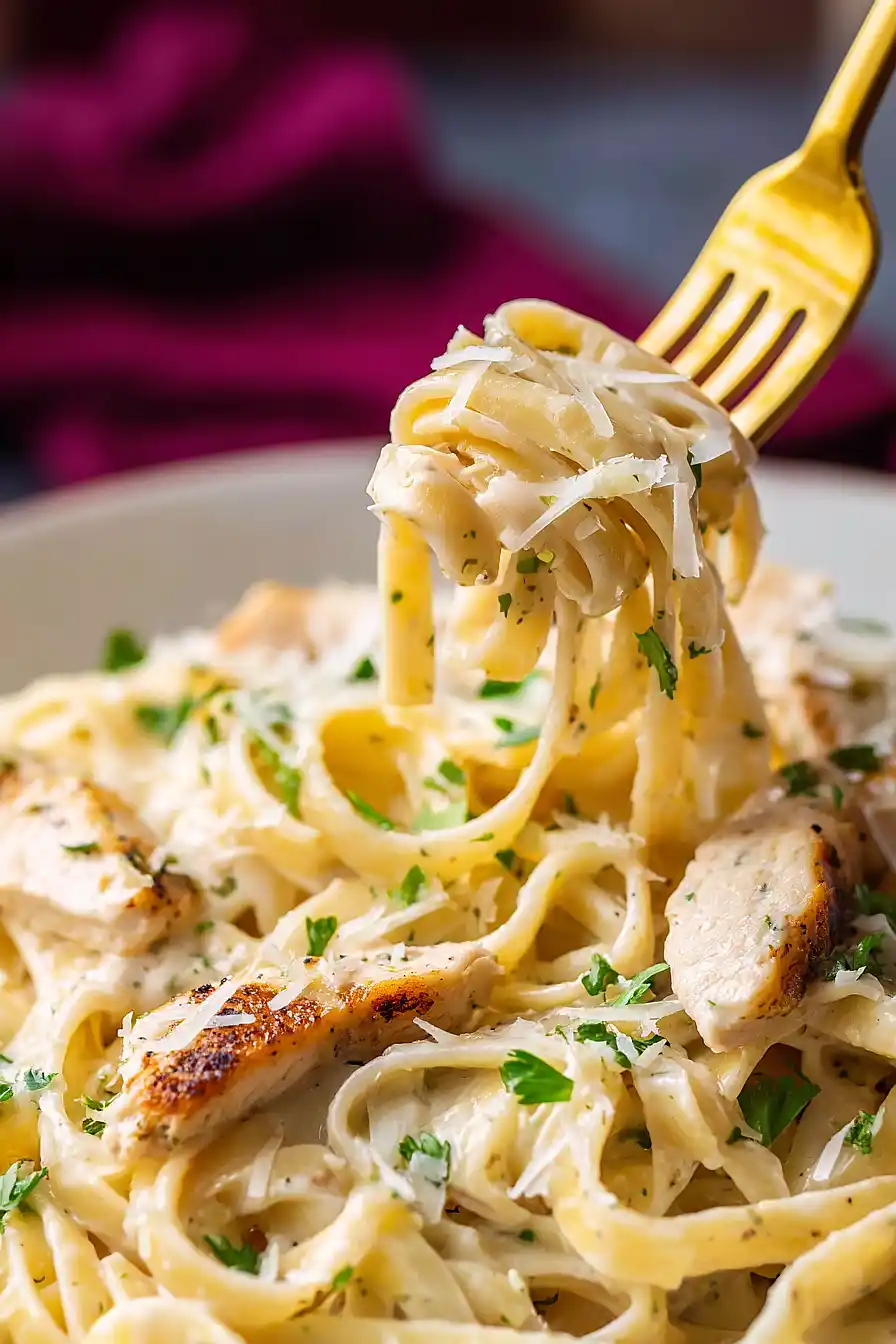One-Pot Chicken Alfredo Pasta