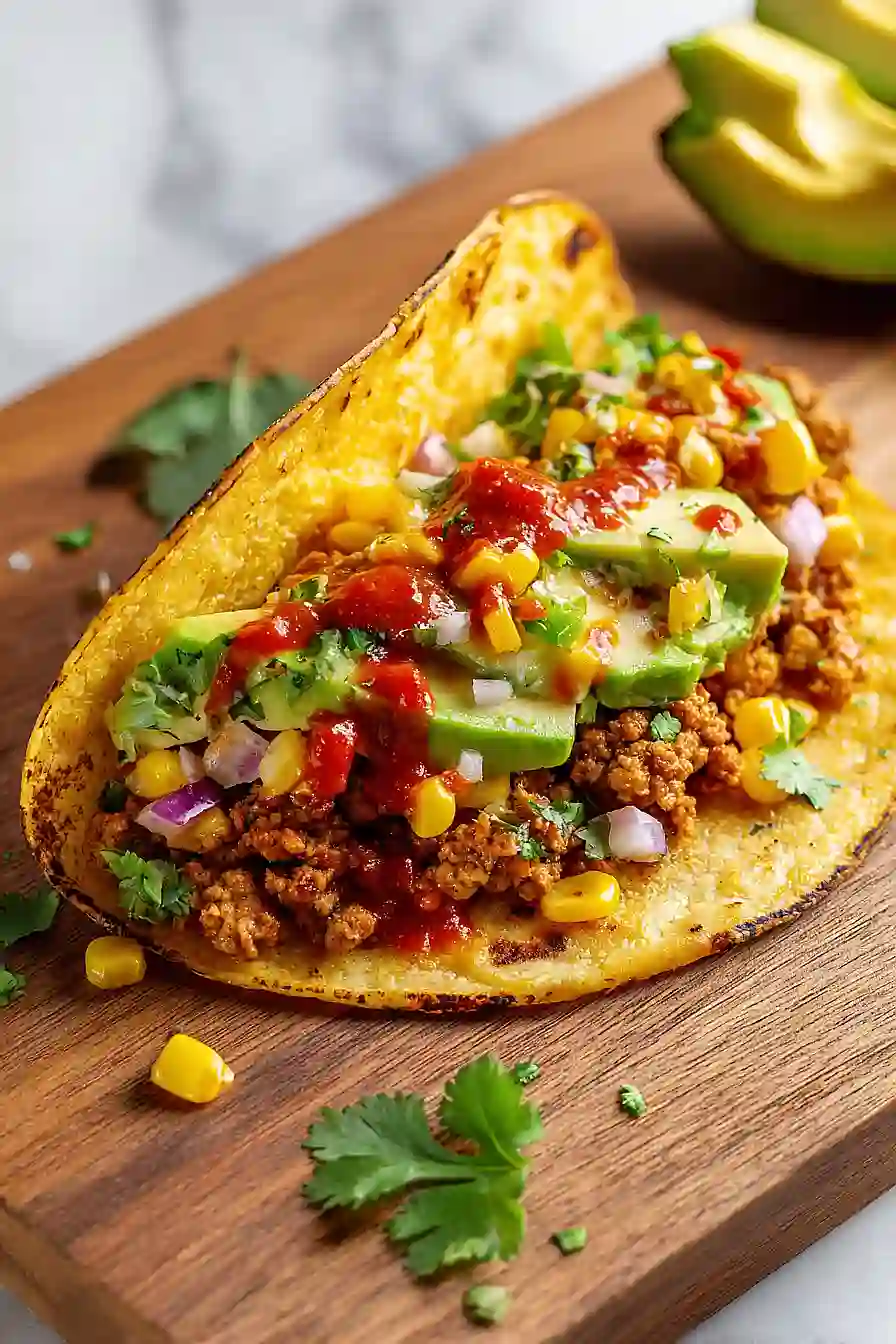 ground turkey tacos with corn tortillas