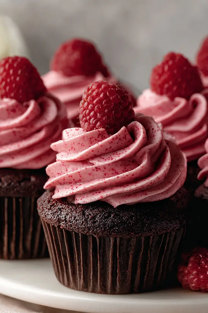 Chocolate Raspberry Cupcakes