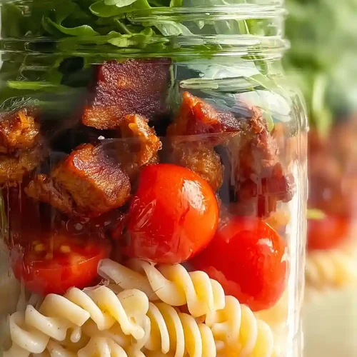 BLT Pasta Salad Jars